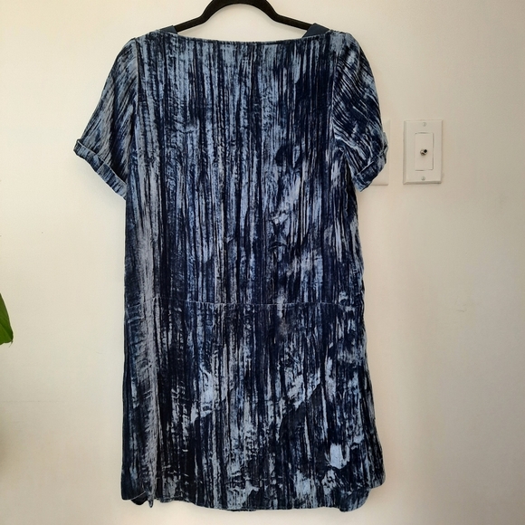 Anthropologie Floreat Crushed Velvet Burnout Tunic Oversized Dress - Picture 6 of 12